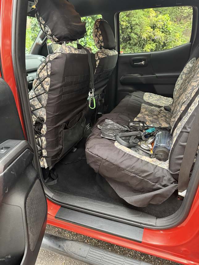 Toyota Tacoma TRD &mdash; Rear seats, passenger side